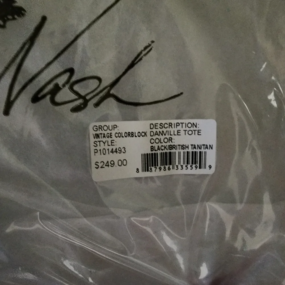 PATRICIA NASH LEATHER COLORBLOCK DANVILLE TOTE